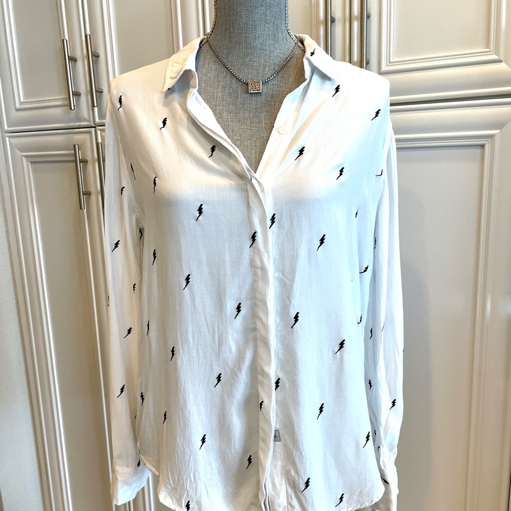 Rails White Lightning Bolt Top